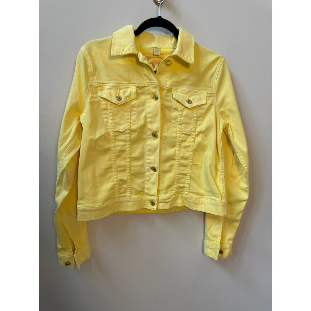 Michael Kors Yellow Denim Jacket Size M NWT